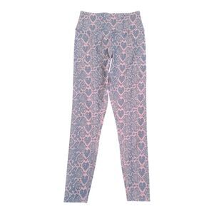 Eleven by Venus Williams Pink & Grey Heart Mystic Snake Compression Legg…